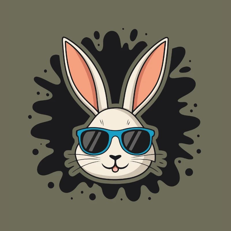 Rabbit Swag Blaue Brille