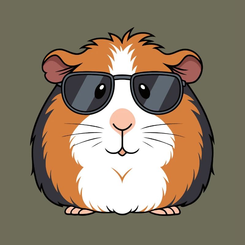 Cochon d'Inde lunettes soleil chic