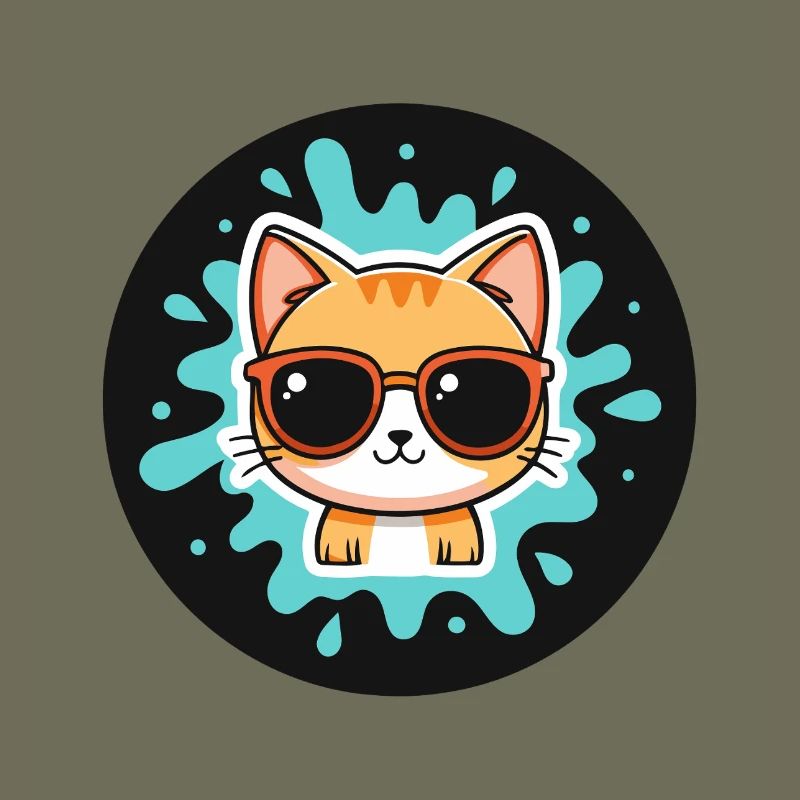 Solar Kitten Turquoise Glasses