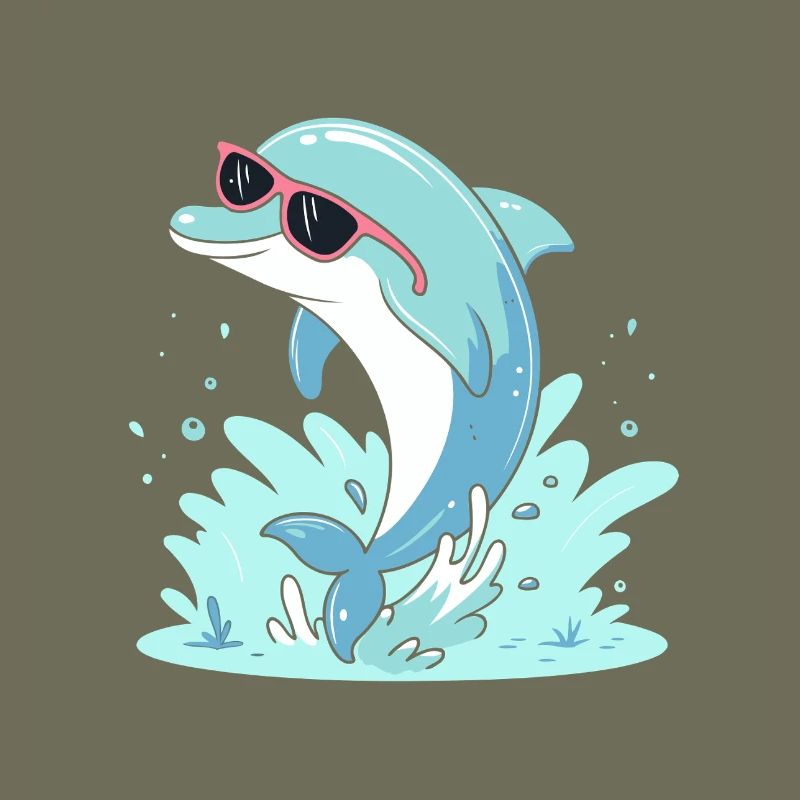 Delfin-Sommer-Pinkbrille