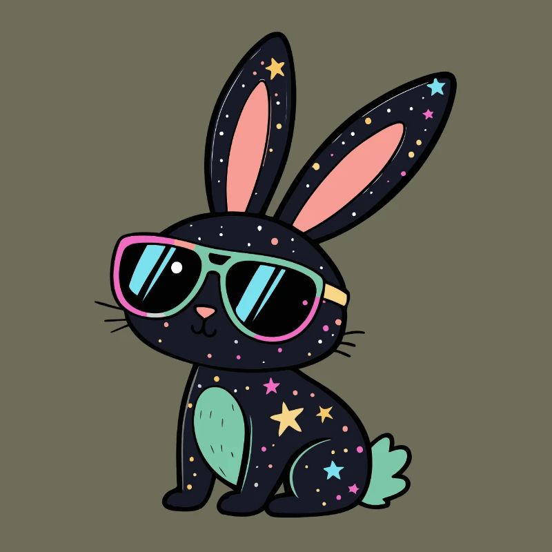 Galactic Rabbit Neon Glasses