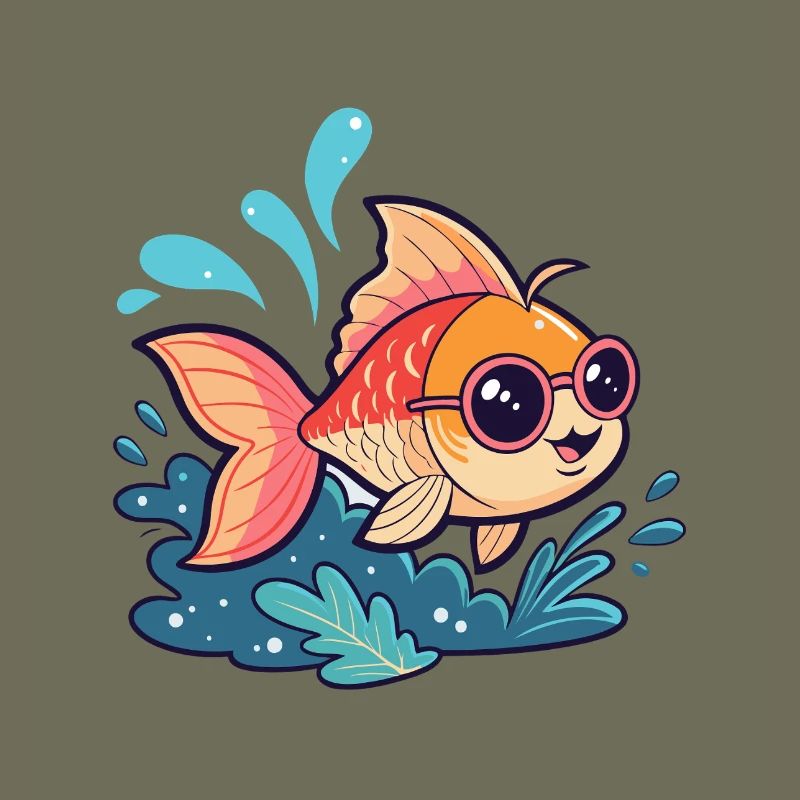 Fish Splash Sonnenbrille