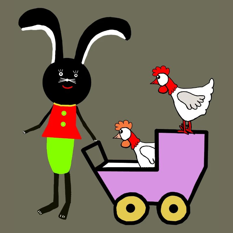 Rabbit Bunny Easter Chickens Kids