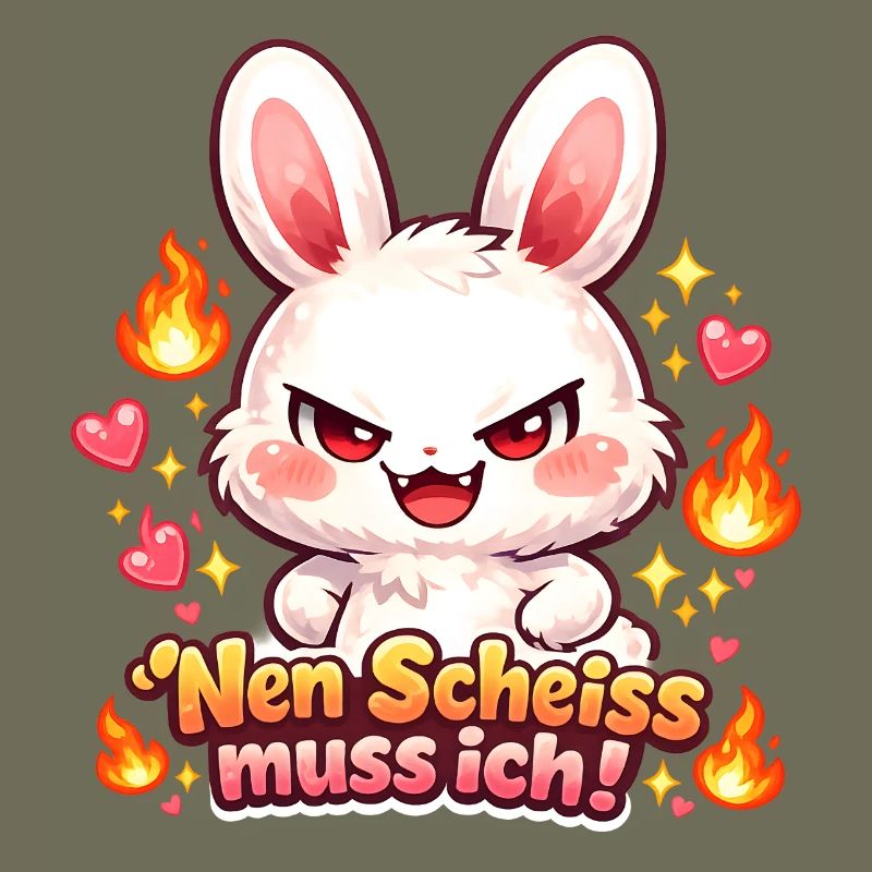 Cute Hase Nen Scheiß muss ich Statement