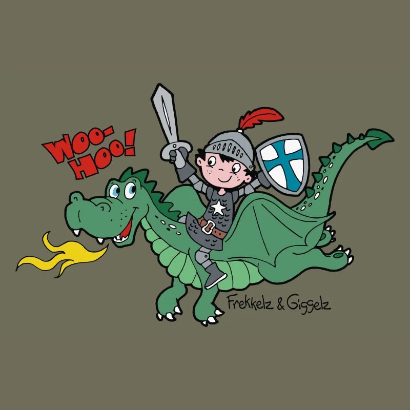 Kleiner Ritter und sein Freund, der Drache