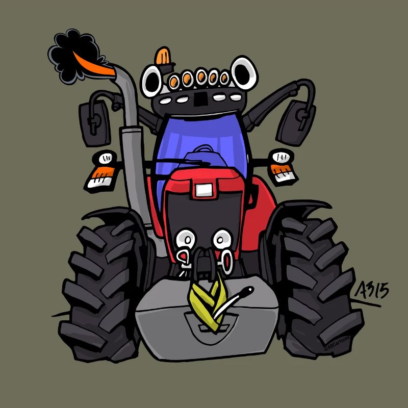 0152 Roter Traktor