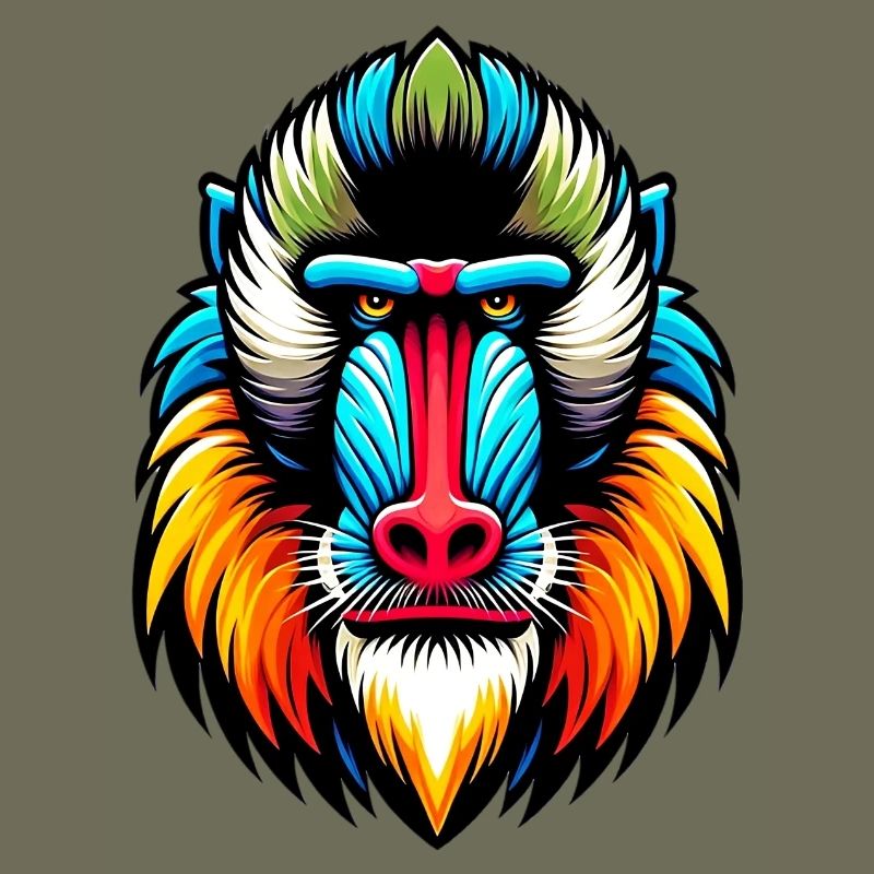 Mandrill monkey