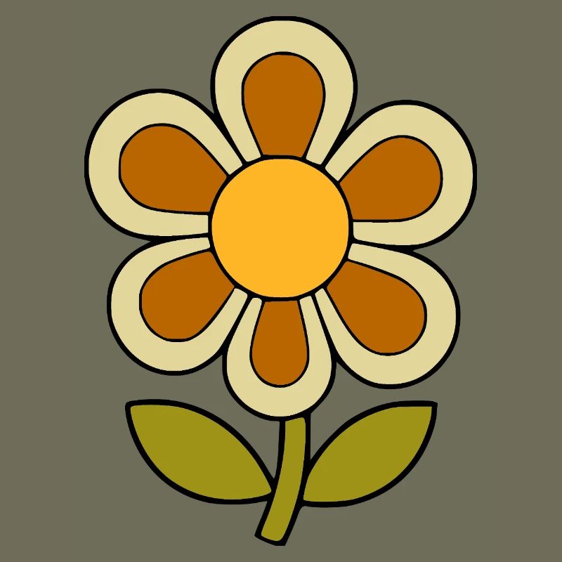 70s flower pattern retro flowerpower