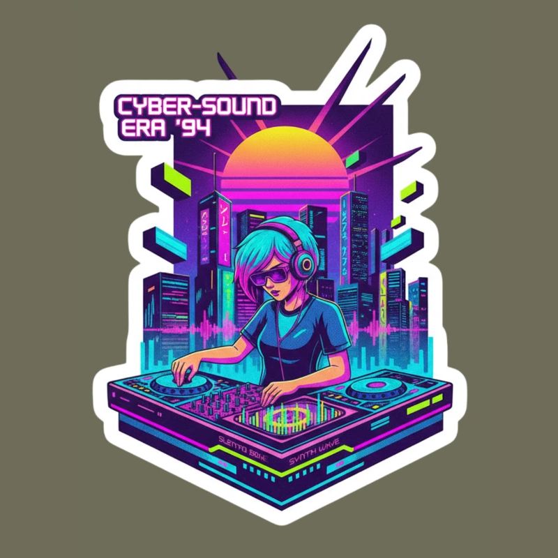 Retro Wave Cyber 90s