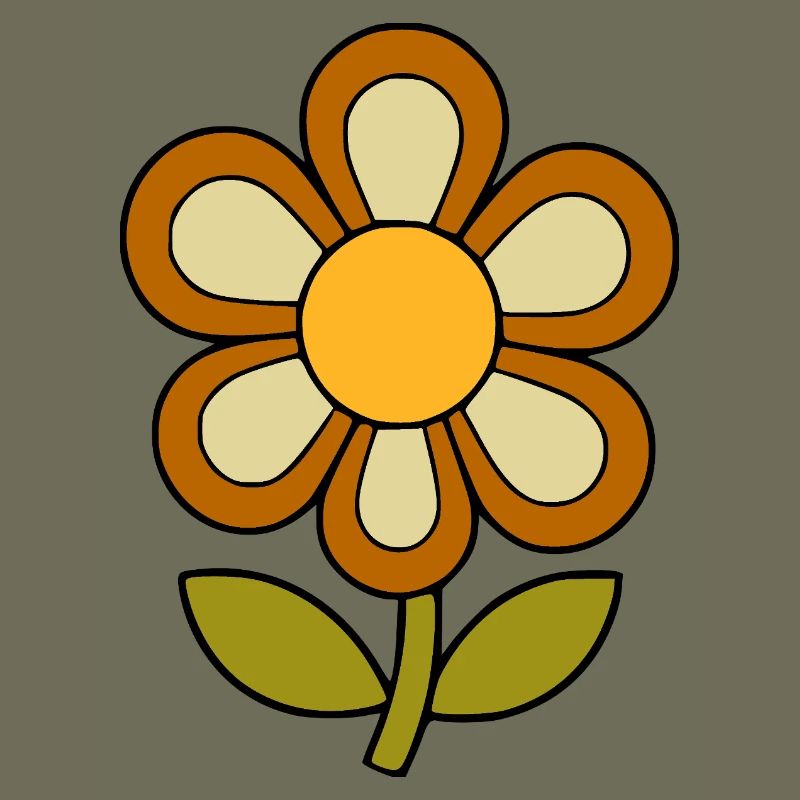 70s flower pattern retro flowerpower