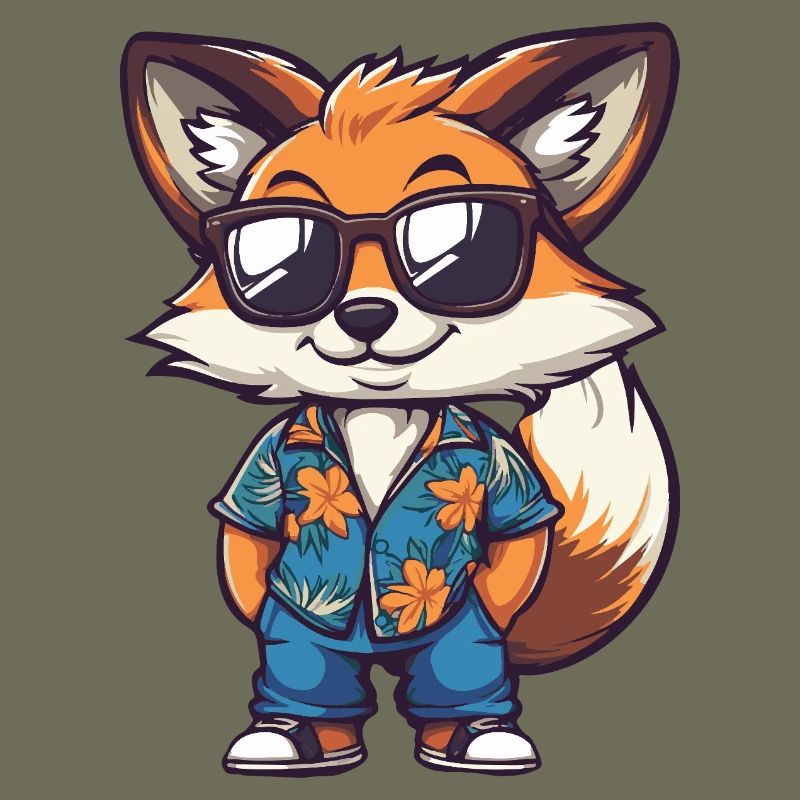 Fuchs Comic Urlaub