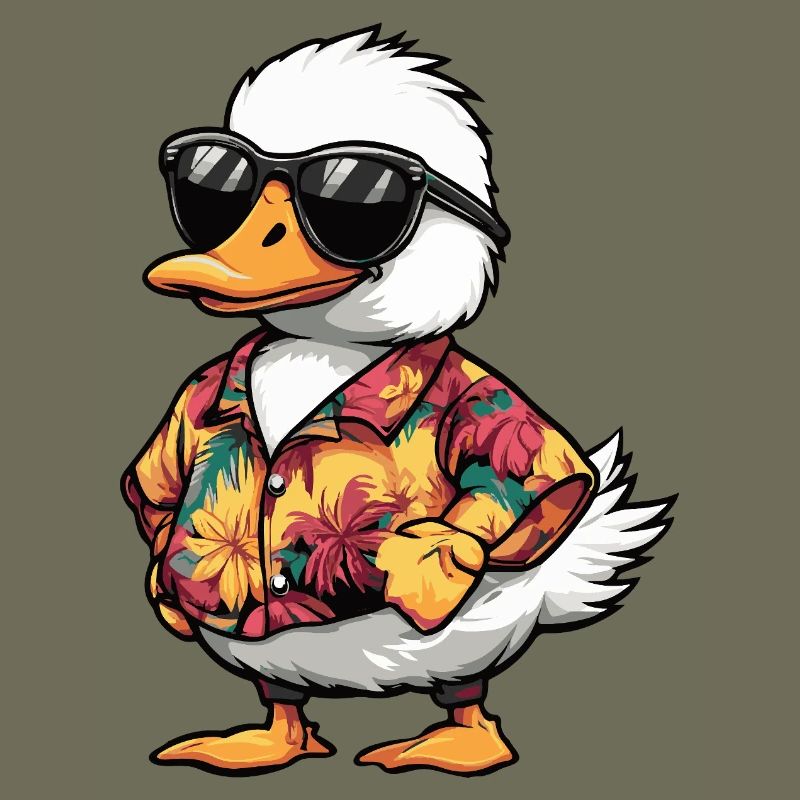 Gans Comic Urlaub