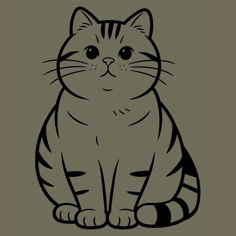 dicke süße Katze