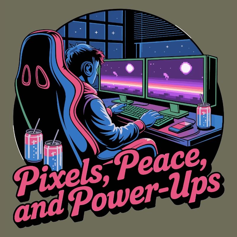 Pixels, Peace & Power-Ups – Gaming-Setup