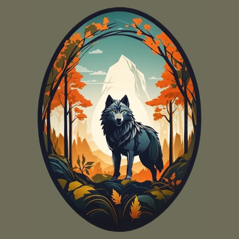 Waldbewohner Wolf