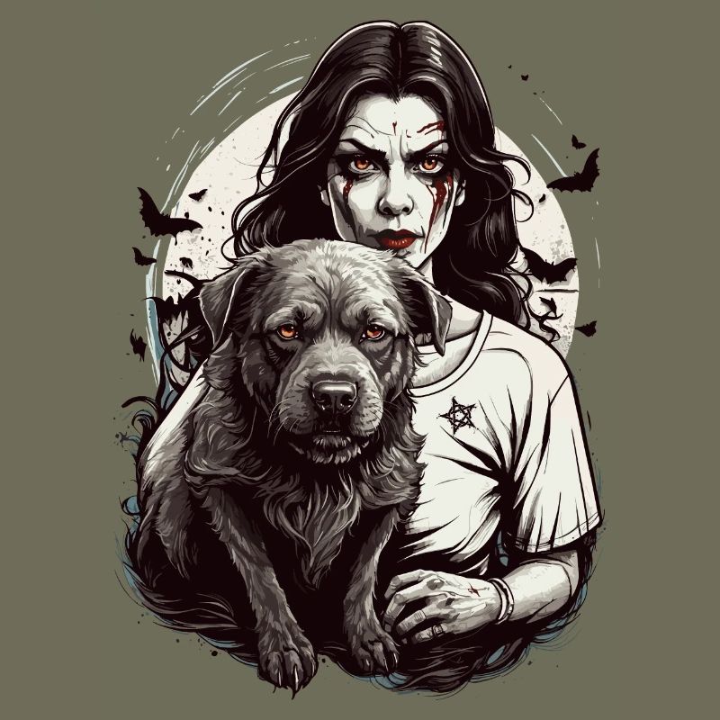 Vampire avec chien