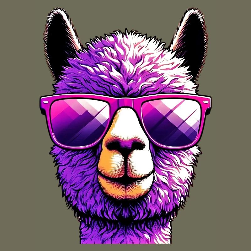 Alpaca with Sunglasses