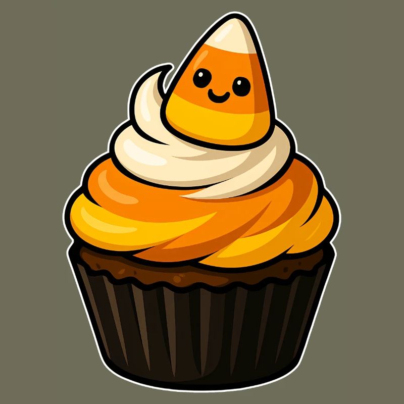CandyCorn Cupcake Charm