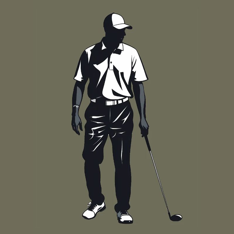 Golfer - Cool Silhouette Logo