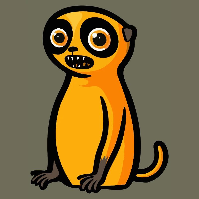 Erdmännchen Halloween Comic Lustig