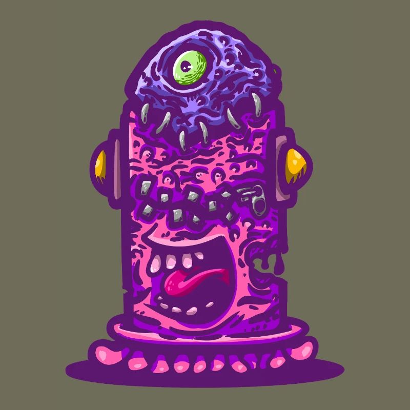 Violet Psychedelic Monster