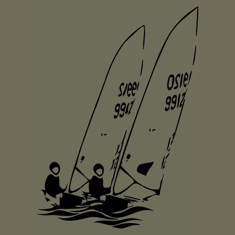 ILCA Dériveurs laser à voile dans la régate