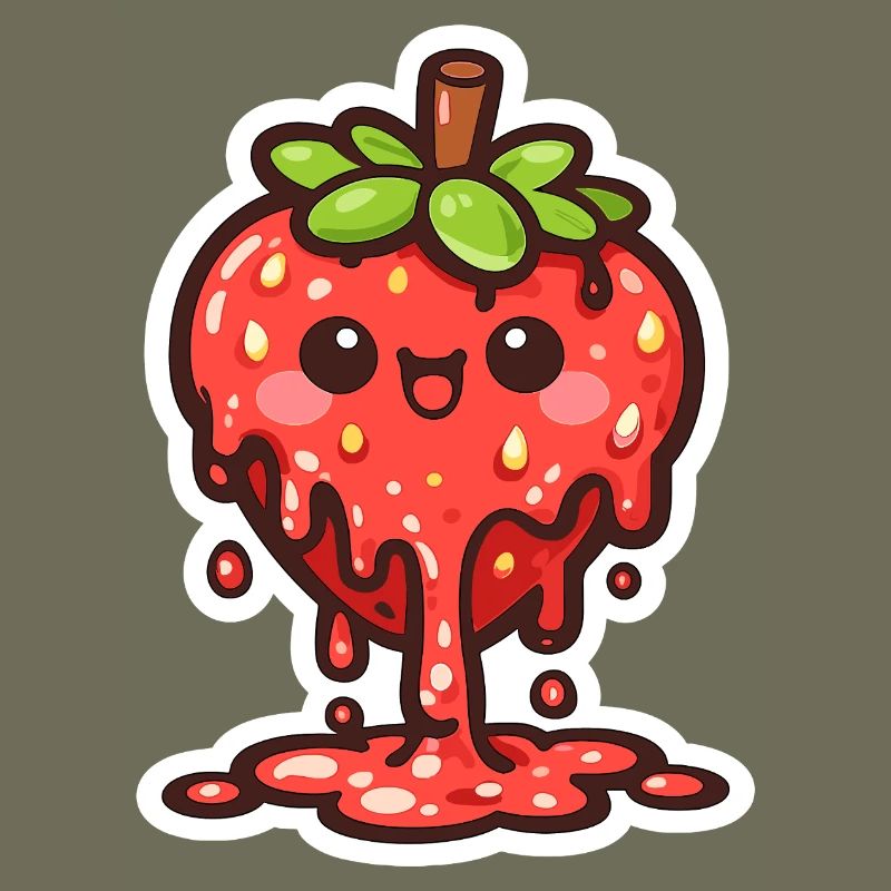 Cuddly Strawberry Drop Charm