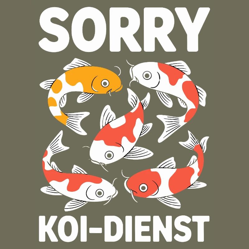 Sorry Koi Service Funny Koi Carp Pond Fish