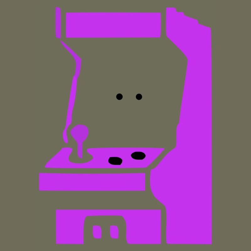  Spielautomat Arcade Silhouette