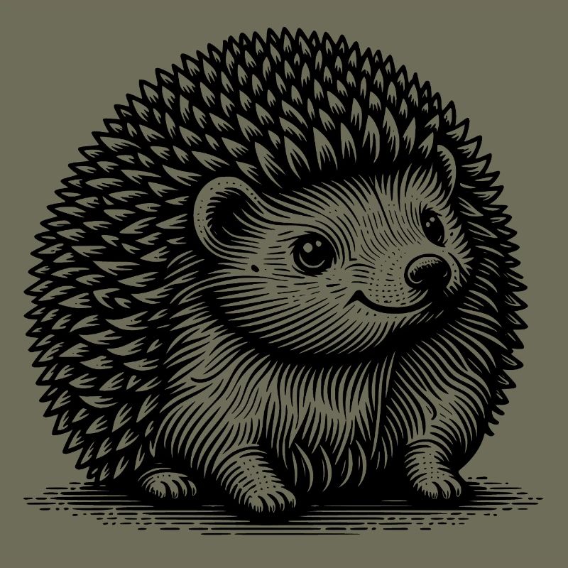 Petit hérisson mignon