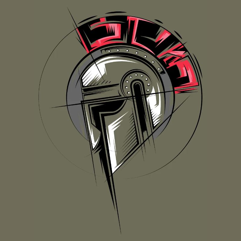 Gladiator Illustration Fighter Helm Römer icon