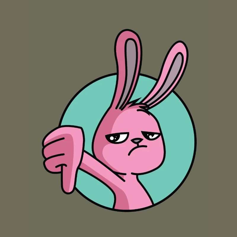 Pouce de lapin vers le bas