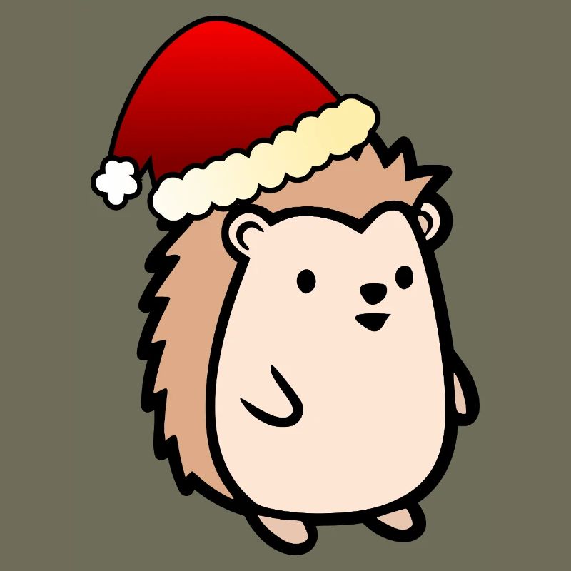 Weihnachtsmann Weihnachten Igel