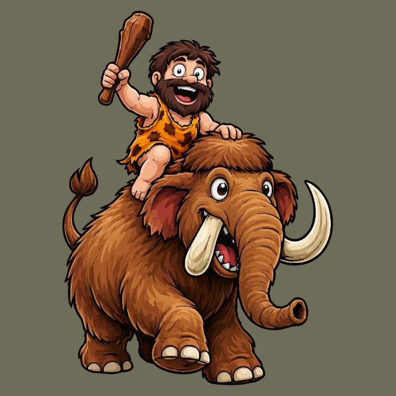 Caveman on a mammoth journey
