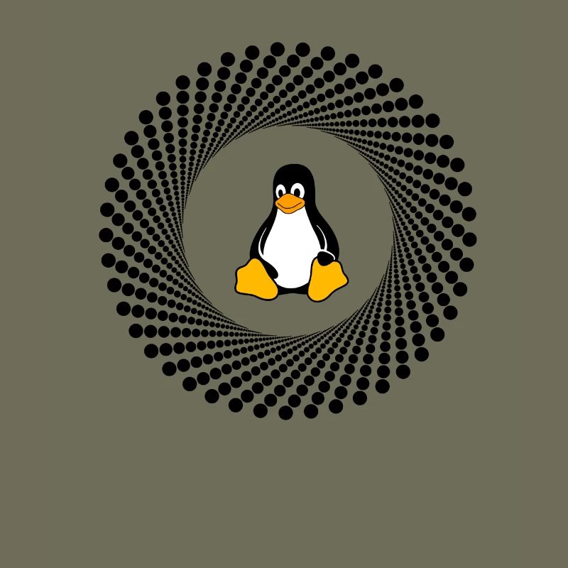 Computer System Pingouin Nerd pc inside programme lo