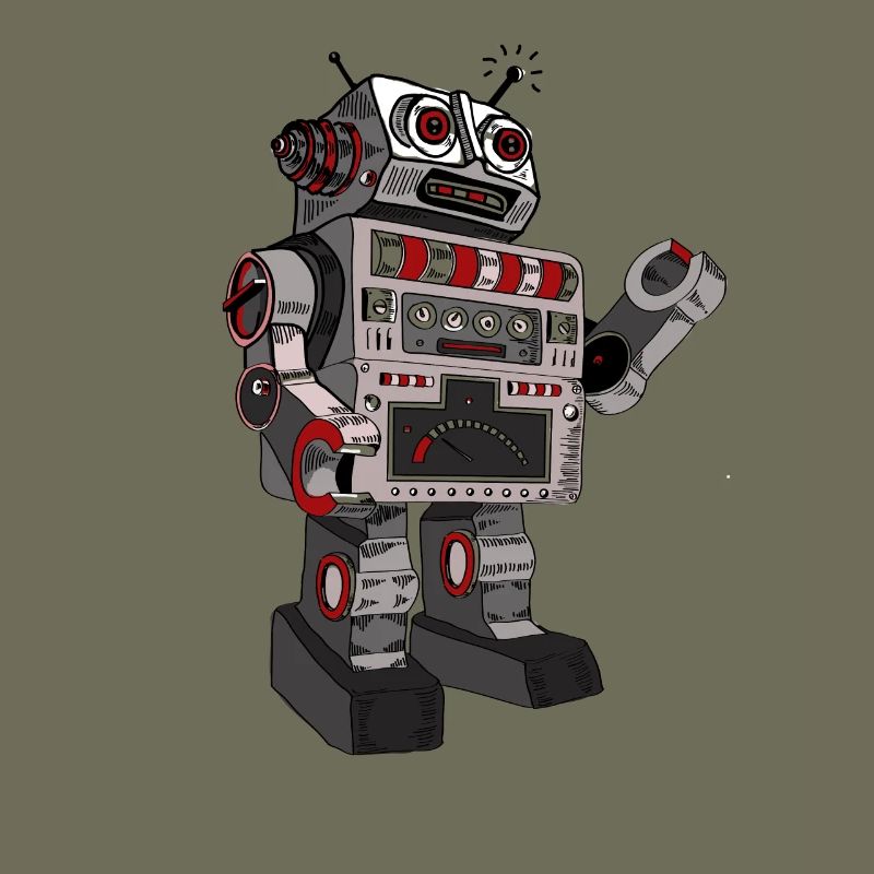 roboter robby mr. robot scifi android toy retro pc