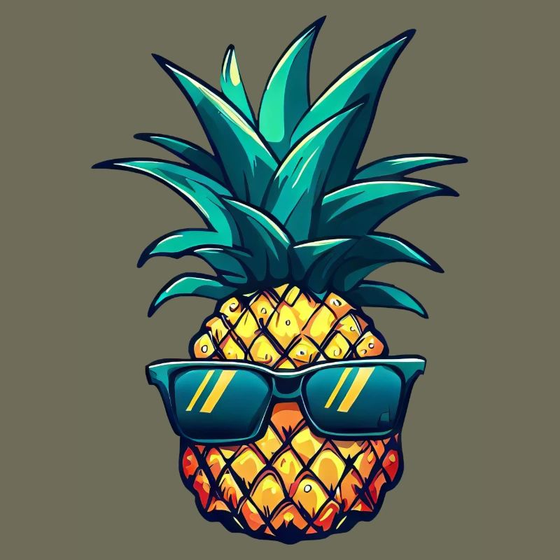 Cool pineapple eye-catcher: tropical fruit with style