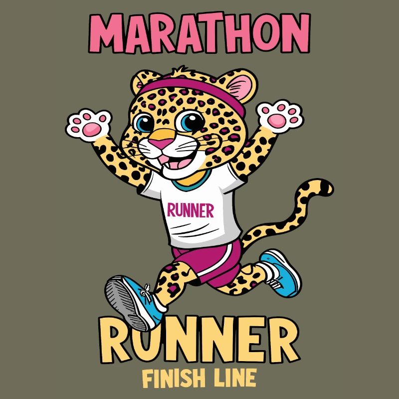 Leopard Marathon Läufer
