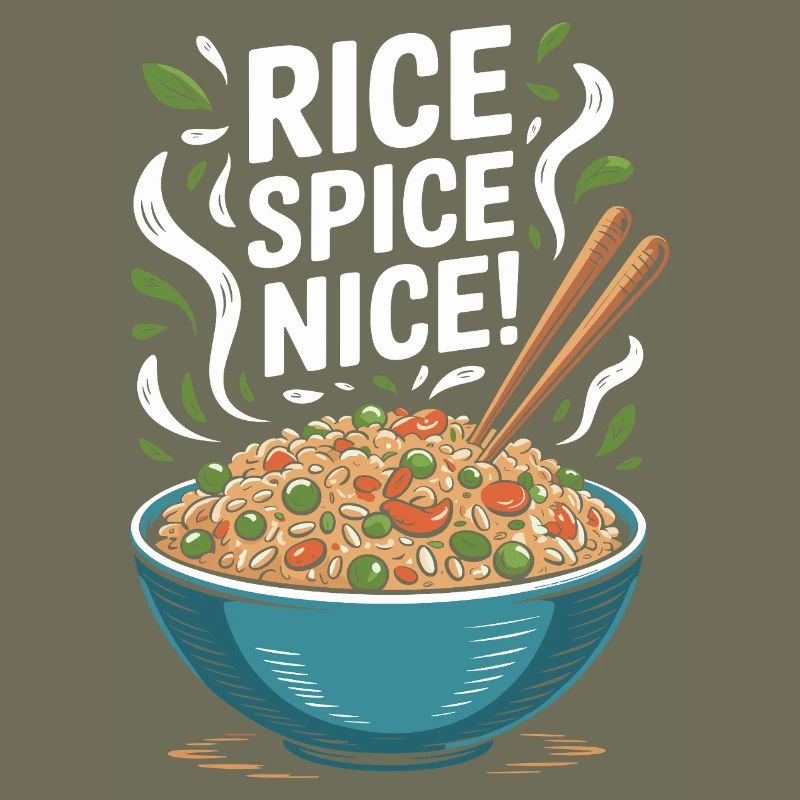 Riz frit Épices Riz chaud agréable