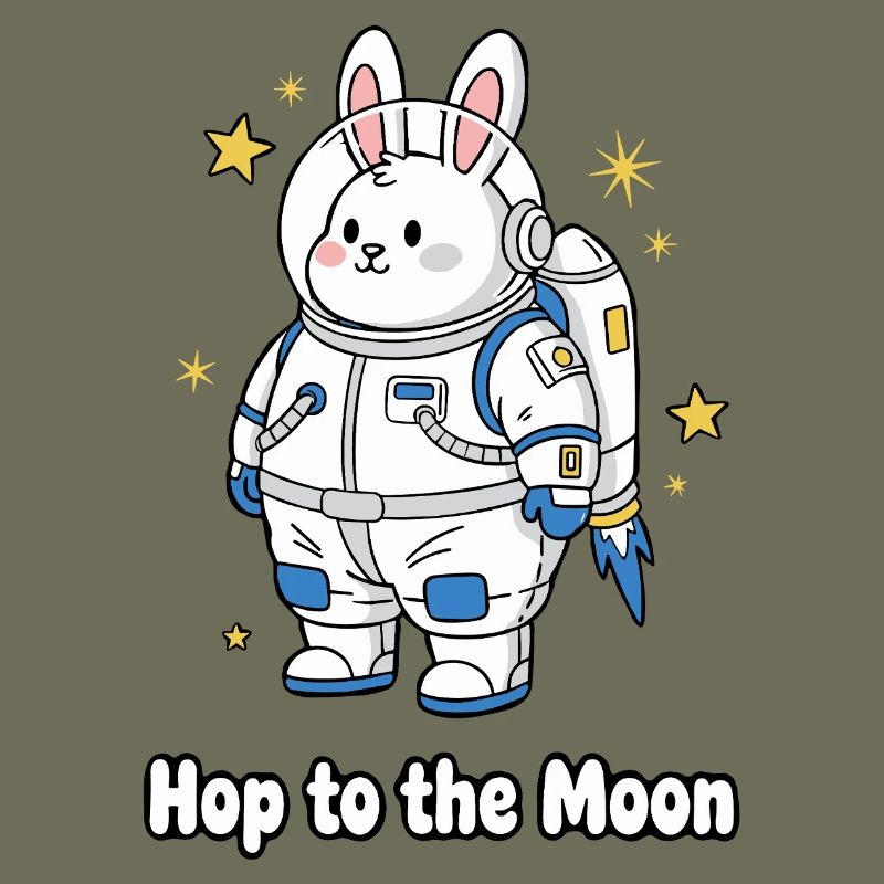 Rabbit in astronaut costume