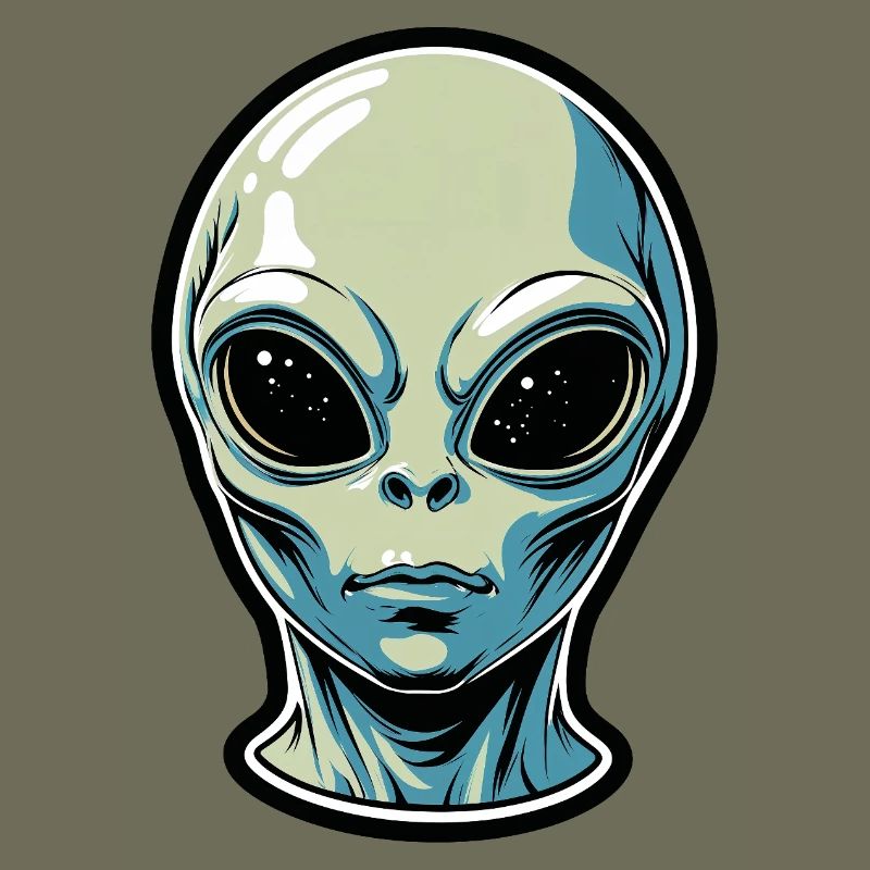 Alien Head Illustration