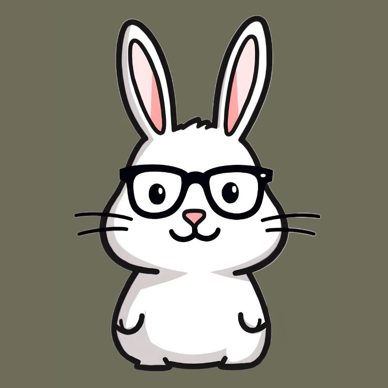 Rabbit with glasses
