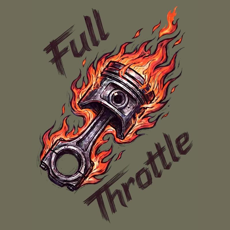 Piston à pleine accélération