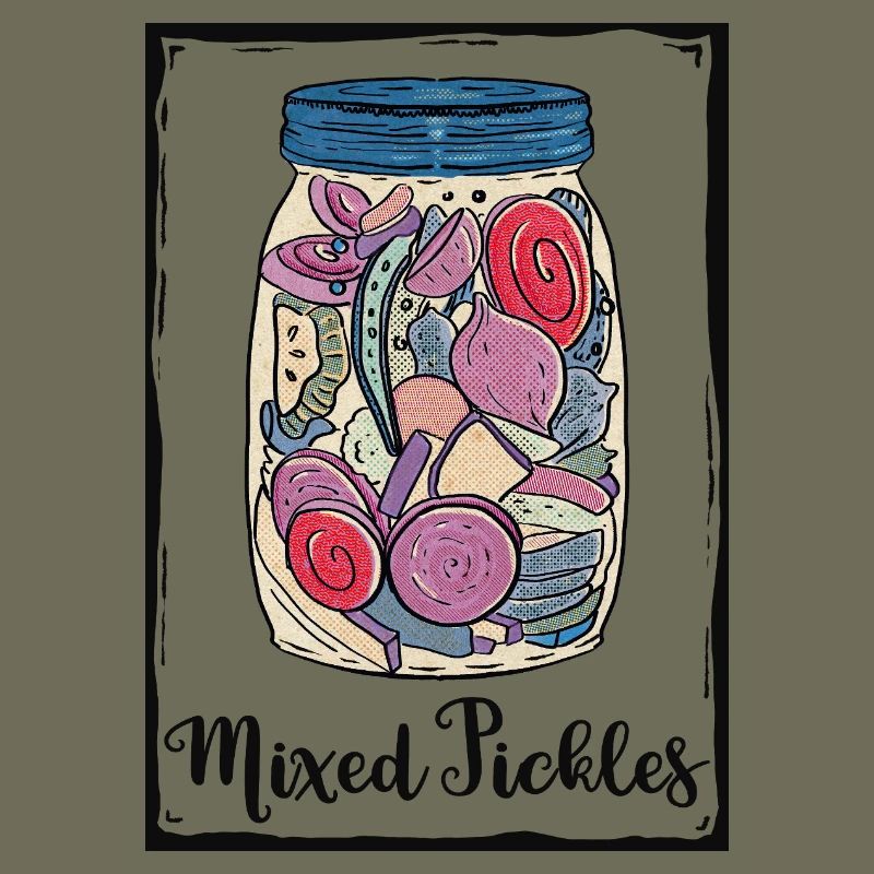 Mixed Pickles Glass