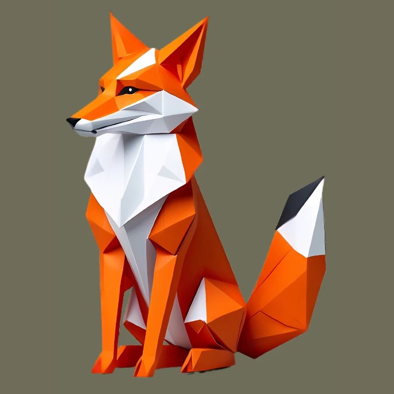 Geometric Polygon Fox