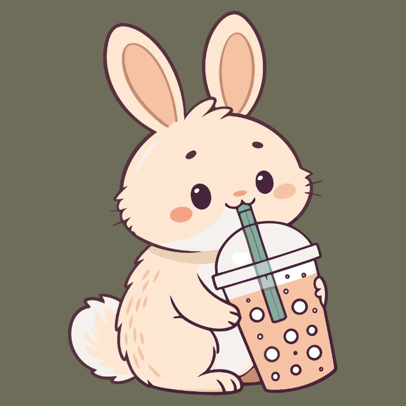 Rabbit Bubble Tea Sweet