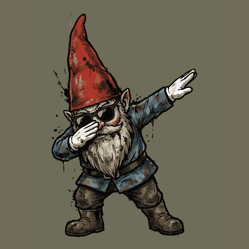 Garden Gnome Dab – Funny Dwarf