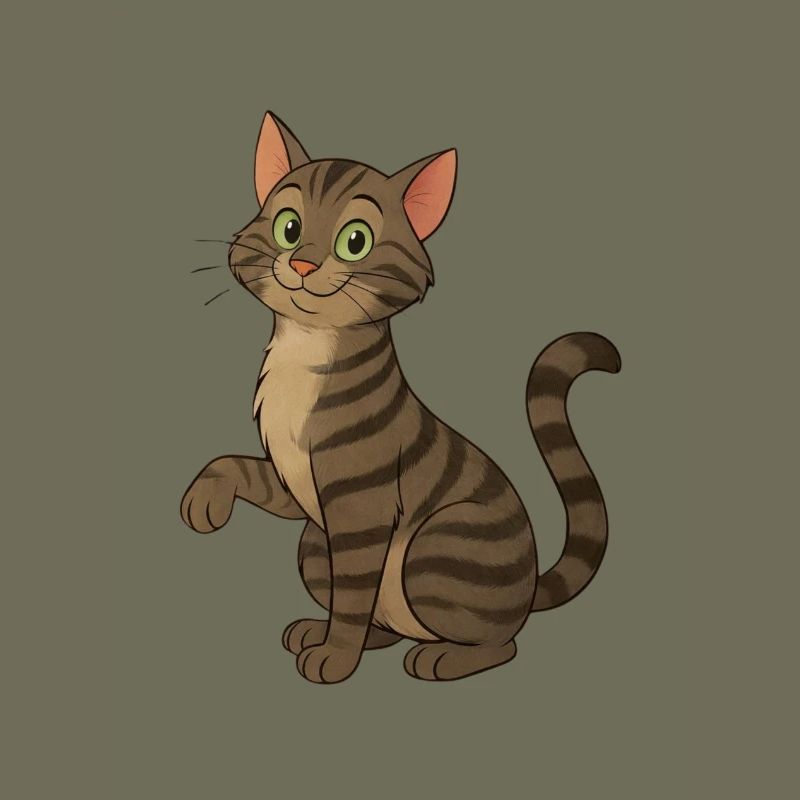 Freche getigerte Katze