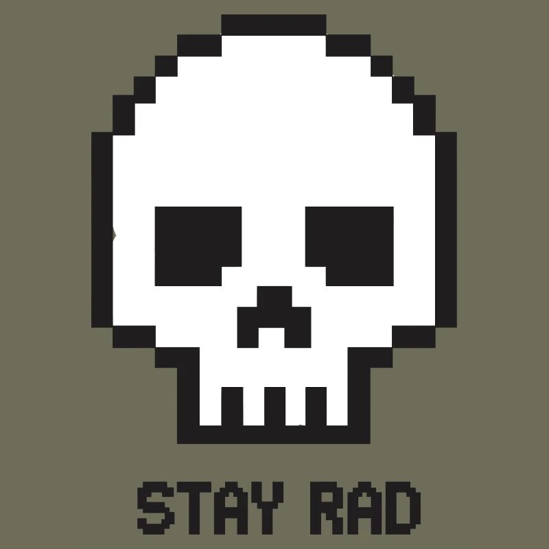 Pixel Skull Stay Wheel