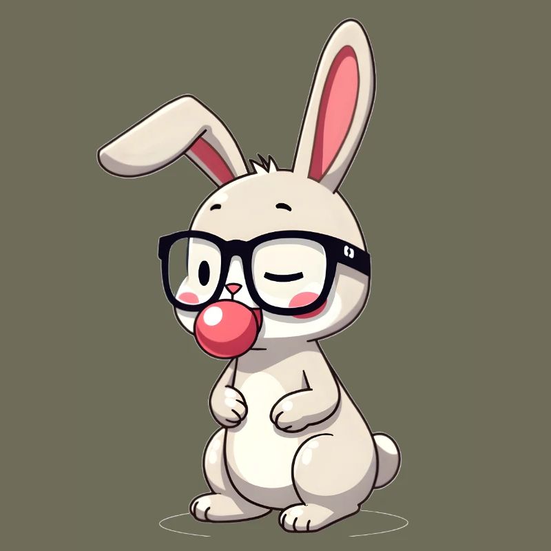 Rabbit chewing gum